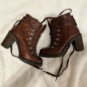 Calvin Klein Women's Brown Ankle Boots -AS IS
